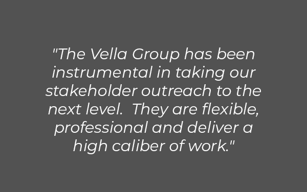Vella Group testimonial from Common Ground