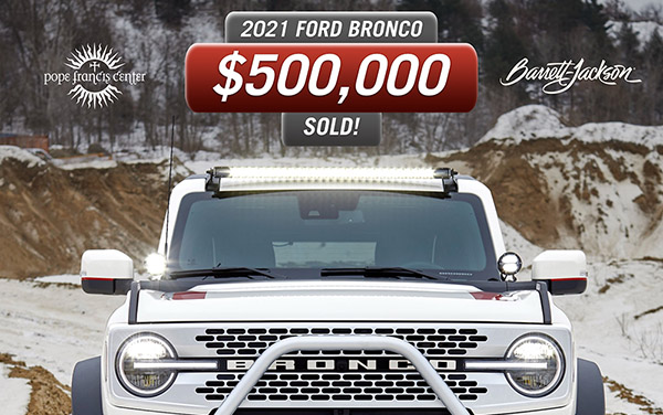 Ford Bronco at Barrett Jackson charity auction