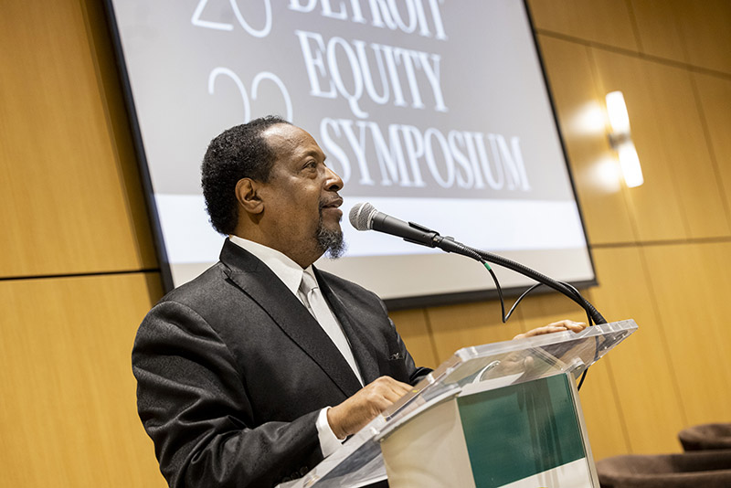 Bishop Edgar L. Vann at Detroit Equity Inc. symposium