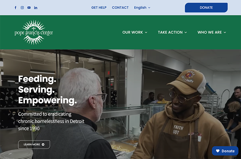 PFC website homepage 2025